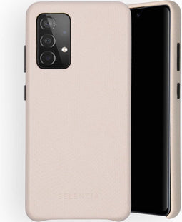 Selencia Hoesje Geschikt voor Samsung Galaxy A52 (4G) / A52s / A52 (5G) Hoesje - Selencia Gaia Slang Backcover - Wit