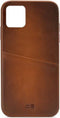 Apple iPhone 11 - Back Cover - Echt Leer - 1 Pas - Burned Cognac