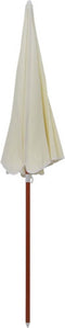 vidaXL - Parasol - met - stalen - paal - 240 - cm - zandkleurig