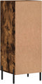 vidaXL - Dressoir - 34,5x34x90 - cm - bewerkt - hout - gerookt - eiken