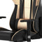 Gamestoel GoldGamer deluxe - bureaustoel - racing gaming stoel - zwart goud