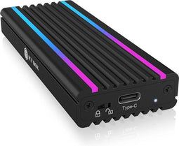 Icy Box IB-1824ML-C31 - Externe behuizing - M.2 10 Gbit/s - Zwart