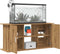 vidaXL - Aquariumstandaard - 121x41x58 - cm - bewerkt - hout - artisanaal - eiken
