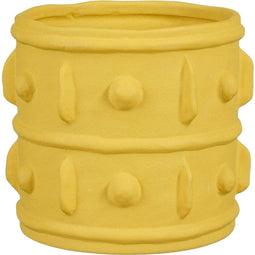 Mica Decorations Bloempot Eden - 20.5x20.5x18.5 cm - Keramiek - Geel