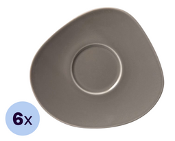 6x Like by Villeroy & Boch Organic Schaaltje Koffiekop | 17,5 cm