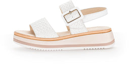 Gabor Dames Sandalen - Platte sandalen - Kleine beschadiging - Wit