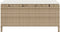 vidaXL - 3-delige - Tuin - Eetset - met - Kussens - Beige - Poly - Rattan - Acacia