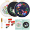 Happy Goods Borduurpakket - Borduurset Volwassenen - 3x Voorbedrukte Canvassen Bloemen en Vogels (3 stuks)
