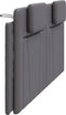 vidaXL - Hoofdbordkussen - 200 - cm - kunstleer - grijs