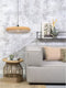 GOOD&MOJO Hanglamp Palawan - Bamboe/Wit - Ø60cm - Scandinavisch,Bohemian - Hanglampen Eetkamer, Slaapkamer, Woonkamer