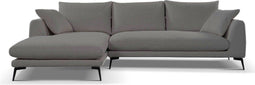 Tower living nottingham 2,5-ar + chaise l - copenhagen 903 taupe