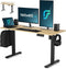 Flowsense Zit Sta Bureau - Elektrisch Verstelbaar - 4 Geheugen Standen - 160 x 60 cm - Grijs Eiken