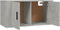 vidaXL - Tv-wandmeubel - 80x34,5x40 - cm - betongrijs