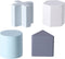 Jipy Houten Vormenstoof Paars-Blauw