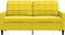 vidaXL - Tweezitsbank - 140 - cm - fluweel - geel