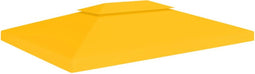 vidaXL - Prieeldak - 2-laags - 310 - g/m² - 4x3 - m - geel