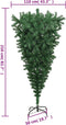 vidaXL - Kunstkerstboom - omgekeerd - met - standaard - 210 - cm - groen