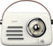 Savio RS-02 - Draagbare Radio - FM-Radio Bluetooth 5.3 - Wit