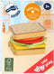 Small Foot - Houten Speeleten Sandwich met Bestek, 7dlg.