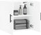 vidaXL - Wandkast - 60x31x60 - cm - bewerkt - hout - wit