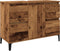 vidaXL - Wastafelkast - 80x33x60 - cm - bewerkt - hout - oud - houtkleurig
