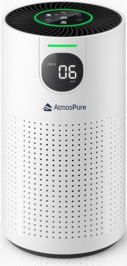 AtmosPure® CleanAir Luchtreiniger - Air Purifier met vervangbaar HEPA 13 + Koolstoffilter - CADR 250