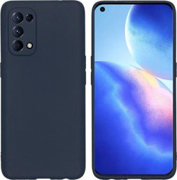 iMoshion Hoesje Geschikt voor Oppo Find X3 Lite Hoesje Siliconen - iMoshion Color Backcover - Donkerblauw