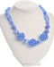 Ketting | imitatiebont | blauw | 18x11x (h)8 cm