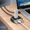 Baseus Square round - USB Hub 4-in-1 - 3x USB 2.0 en 1x USB 3.0 - Zwart