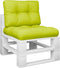 vidaXL - Palletkussens - 2 - st - stof - felgroen