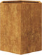 vidaXL - Plantenbak - zeshoek - 46x40x45 - cm - weervast - staal