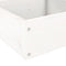 vidaXL - Plantenbak - 4-laags - 106x104,5x36 - cm - massief - grenenhout - wit