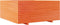 vidaXL - Plantenbak - 110x110x49,5 - cm - massief - grenenhout - wasbruin