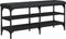 vidaXL - Schoenenbank - 102x32x47 - cm - bewerkt - hout - zwart