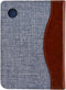 Jeans Sleepcover Geschikt voor Tolino Shine 4 Hoes Blauw / Cognac