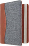 Jeans style RFID Paspoort hoesje Anti Skim / Paspoorthouder Blauw - Cognac