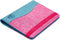 Jeans style RFID Paspoort hoesje Anti Skim / Paspoorthouder Roze-Turquoise