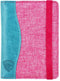 Jeans style RFID Paspoort hoesje Anti Skim / Paspoorthouder Roze-Turquoise