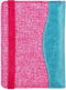 Jeans style RFID Paspoort hoesje Anti Skim / Paspoorthouder Roze-Turquoise