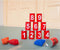 BS Toys Blikgooien - Werpspel met 10 Blikken en 3 Pittenzakken - Buitenspeelgoed - Rood (10 stuks)