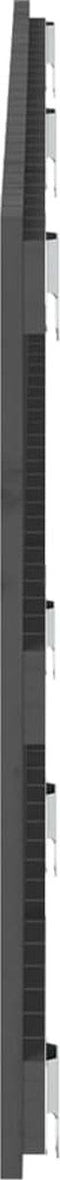 vidaXL - Wandhoofdbord - 166x3x60 - cm - massief - grenenhout - grijs