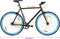 vidaXL - Fiets - met - vaste - versnelling - 700 - c - 55 - cm - zwart - en - blauw