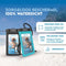 Travelly ® Waterdicht Telefoonhoesje - IPX8 tot 30m - Universeel voor Smartphones - Set van 2 (Zwart/Blauw) (2 stuks)