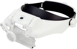 Donau Elektronik KBLP60 Premium Hoofdbandloep Met LED-verlichting Vergrotingsfactor: 1.5 x, 2 x, 3.5 x, 8 x, 9.5 x, 11.