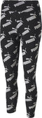 PUMA Amplified AOP Leggings - Dames Legging - 95% katoen - Puma Black - Maat XS
