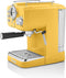 Swan Retro Espressomachine – Gebruikt Gemalen Koffie en Koffiepads – Geel