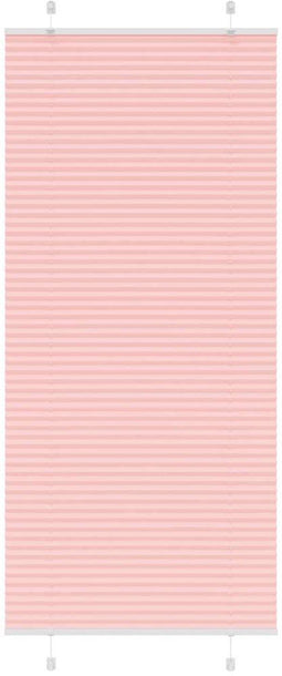 vidaXL - Plissé - rolgordijn - 95x200 - cm - stofbreedte - 94,4 - cm - polyester - roze