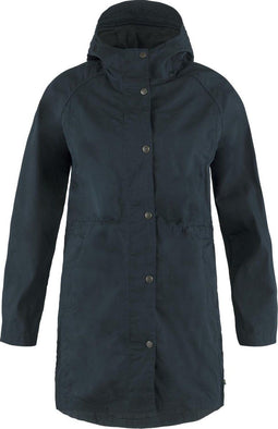 Fjallraven Karla Lite Jacket - Dames Outdoorjas - Licht en sterk G-1000 Lite Eco - Dark Navy (XL)