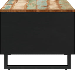 vidaXL - Salontafel - 90x50x40 - cm - massief - gerecycled - hout