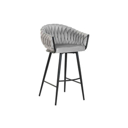 Kruk Home ESPRIT Zwart Grijs Metaal 58 x 53 x 101 cm
